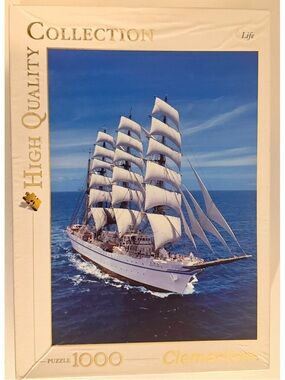 Clementoni Sailing Ship 1000 Piece Puzzle High Quality Collection Complete